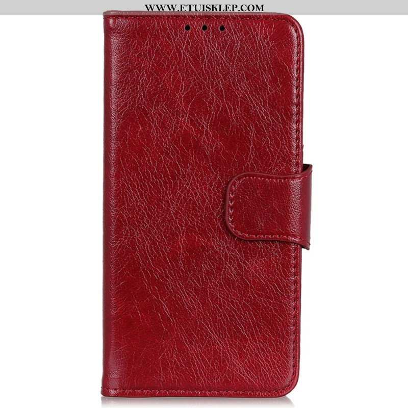 Etui Folio do Samsung Galaxy M33 5G Prawdziwa Skóra Nappa